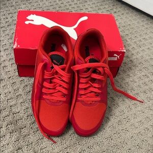 Puma Mens Ferrari Red Sneakers